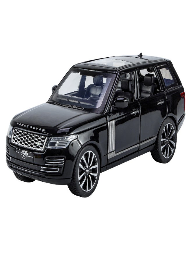 1:1850th anniversary acousto-optic pull-back alloy off-road vehicle model(black) - Image 1