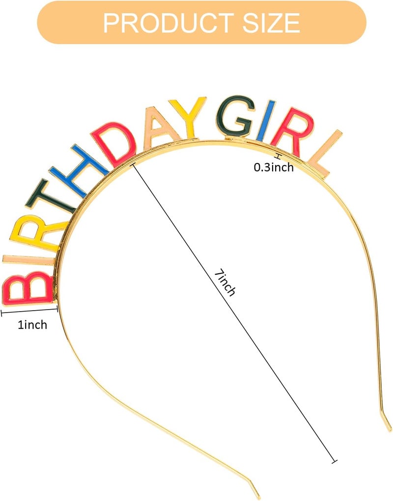 CIEHER Birthday Girl Headband Birthday Crown for Women Girls - Image 5