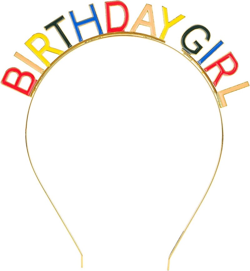 CIEHER Birthday Girl Headband Birthday Crown for Women Girls - Image 1