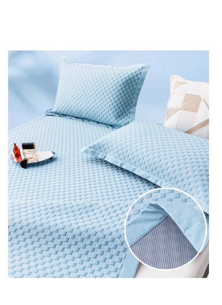 Ice Silk Cool Mat New Summer Washable Bed Sheet Three Piece Set - pzsku/Z3D71A095080DAB5625CCZ/45/_/1718351268/28775c9a-9c51-456b-8184-dff197d79da0