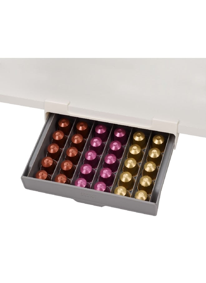 Joseph Joseph CupboardStore Under-Shelf Modern Design Plastic Coffee Pod Drawer Grey 3 x 10.25 x 7.25 Inch 851667  - Image 2