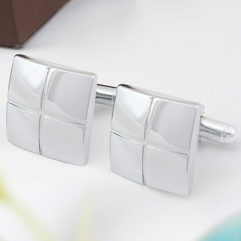 Kovove The Bling Fling Silver Coloured Cufflinks - Image 2