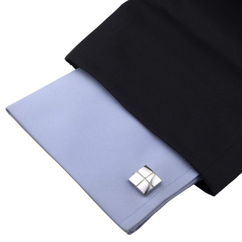 Kovove The Bling Fling Silver Coloured Cufflinks - Image 4