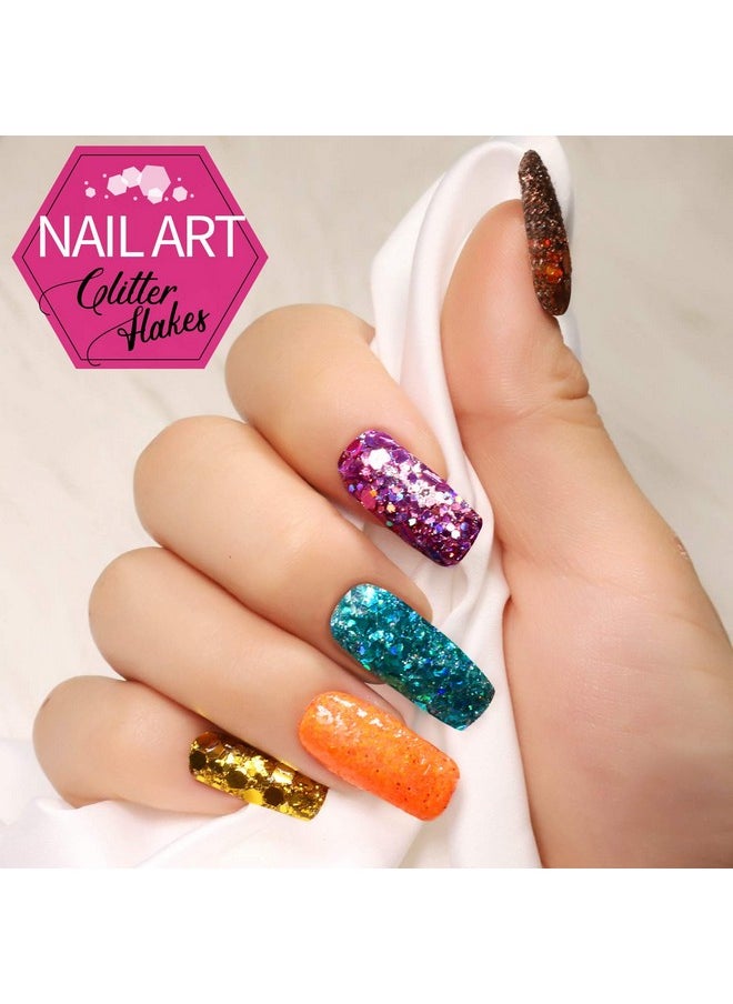 FANDAMEI 48 Color Glitter 24 Color 5G Fine Glitter&24 Boxes Holographic Chunky Glitter Sequins Iridescent Glitter Flakes For Nail Artcosmeticmakeup. Body Face Glitter For Festival Halloween  - Image 5