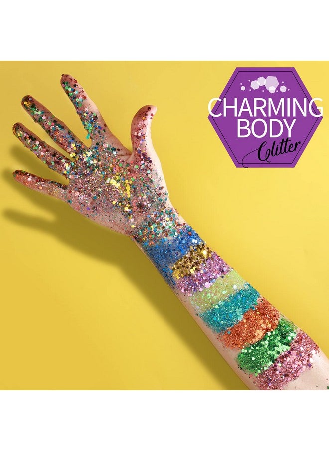 FANDAMEI 48 Color Glitter 24 Color 5G Fine Glitter&24 Boxes Holographic Chunky Glitter Sequins Iridescent Glitter Flakes For Nail Artcosmeticmakeup. Body Face Glitter For Festival Halloween  - Image 4