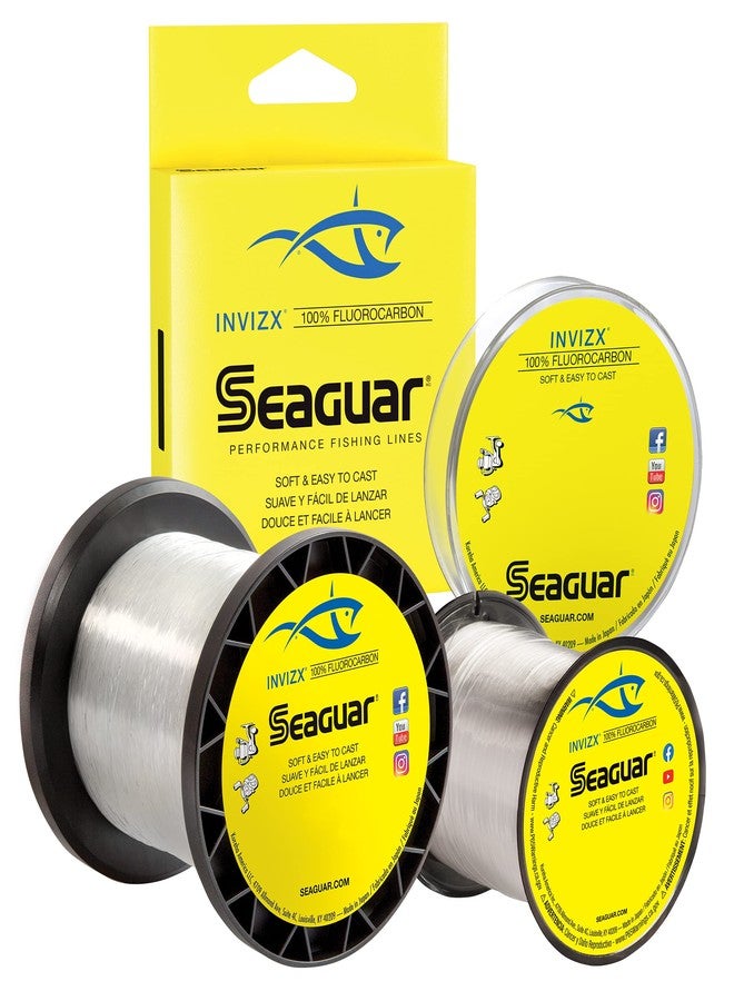 Seaguar خيط صيد سيغوار إنفيزكس 100% فلوروكربون بطول 200 ياردة (20 رطلاً) - Image 1