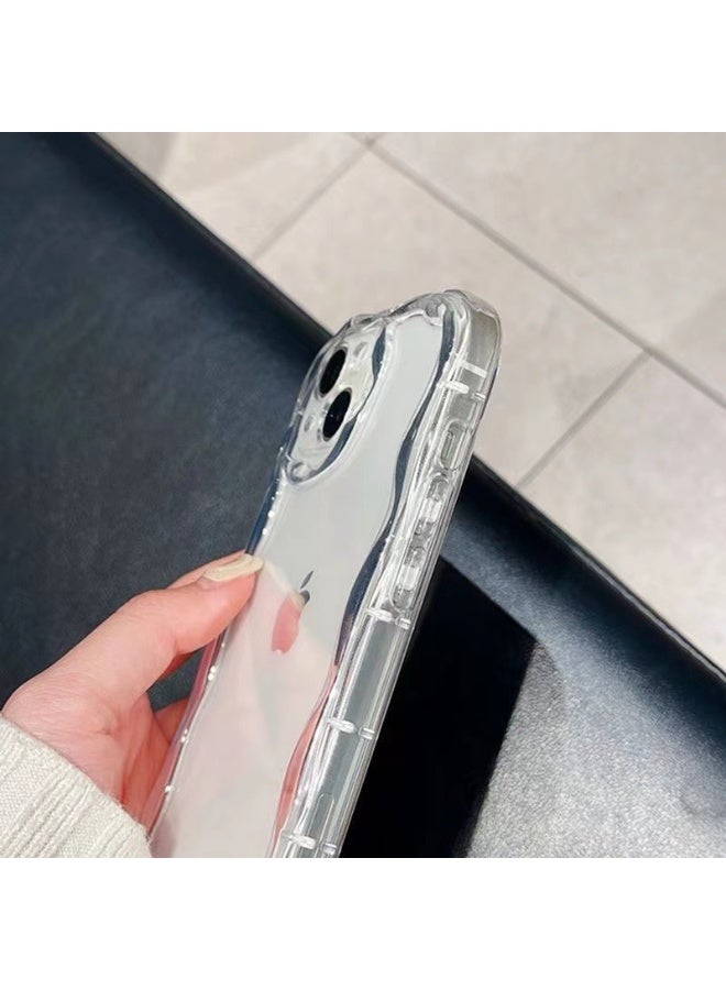 NIBEMINENT Creamy Streak Protective TPU Case Cover For iPhone 16 Pro Max, Transparent Color - Image 2