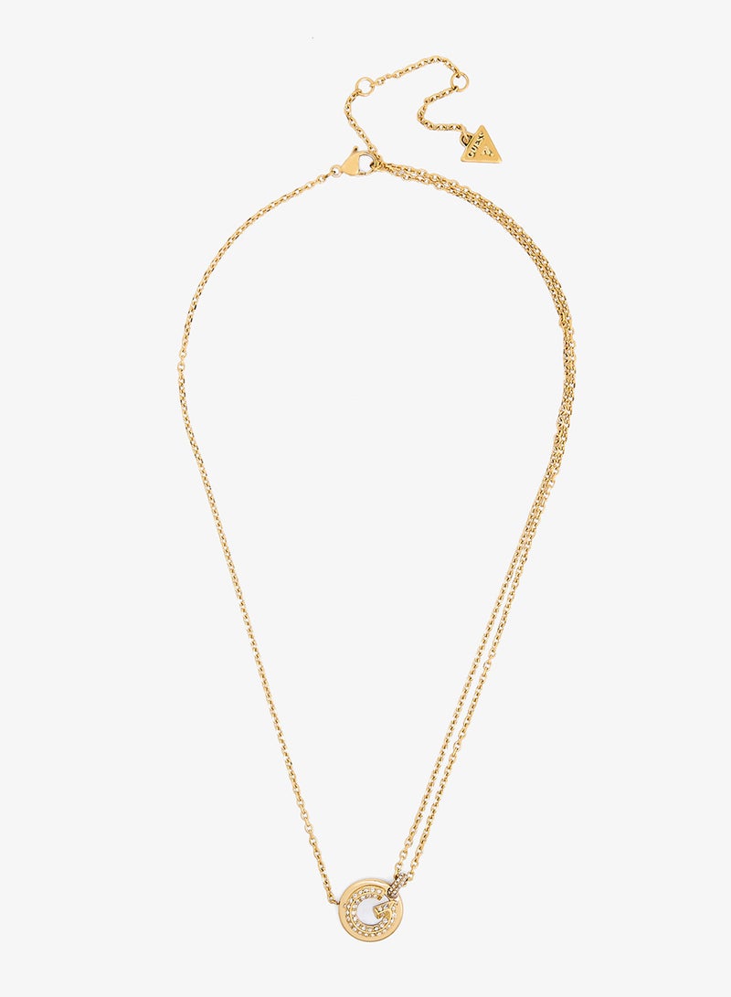 GUESS G Crystal Logo Necklace - Image 1