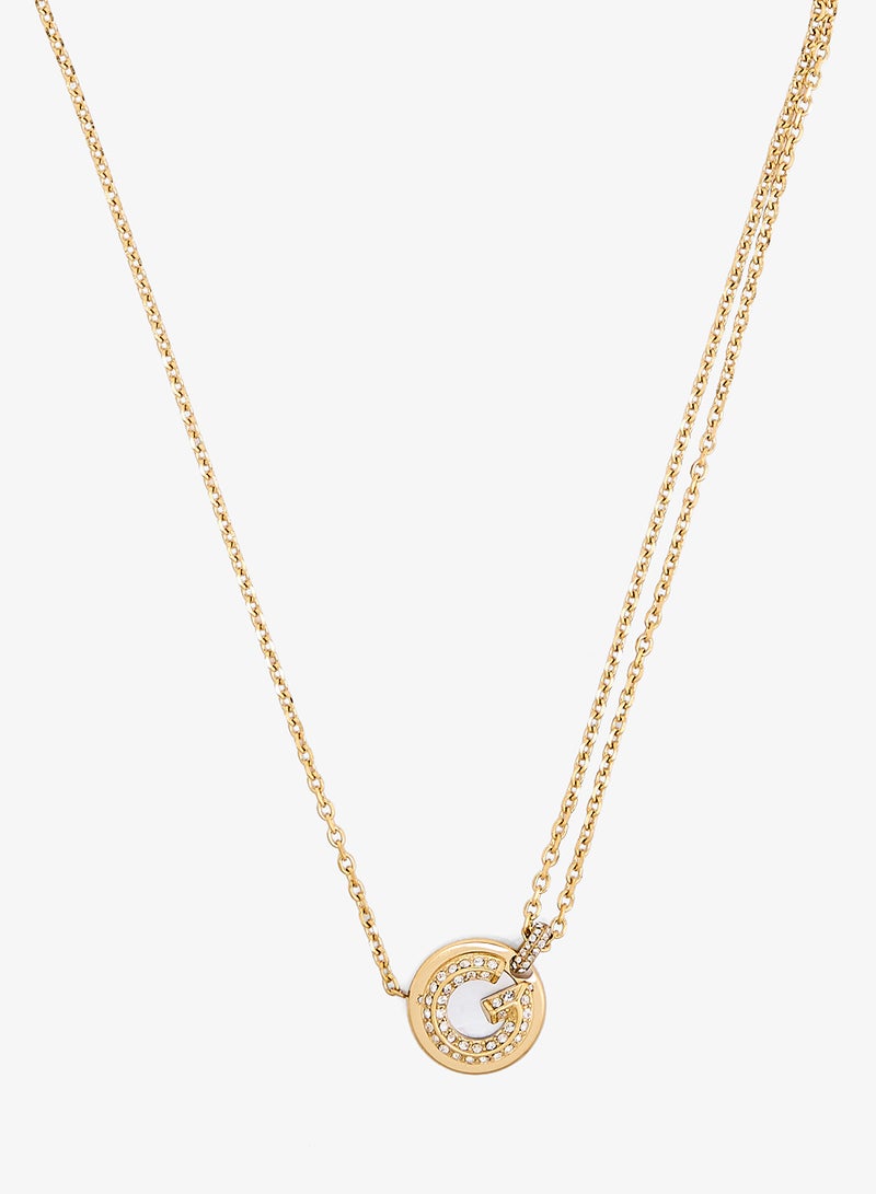 GUESS G Crystal Logo Necklace - Image 2