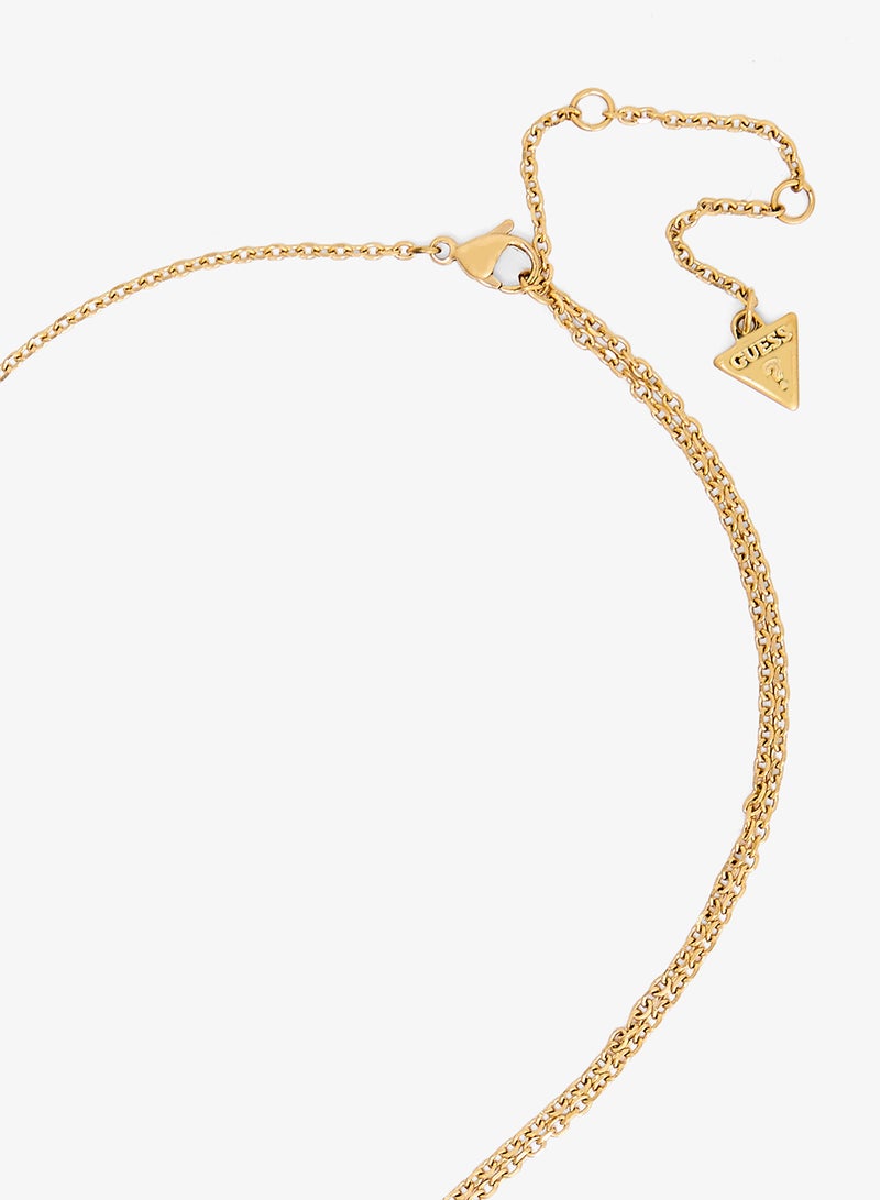 GUESS G Crystal Logo Necklace - Image 3