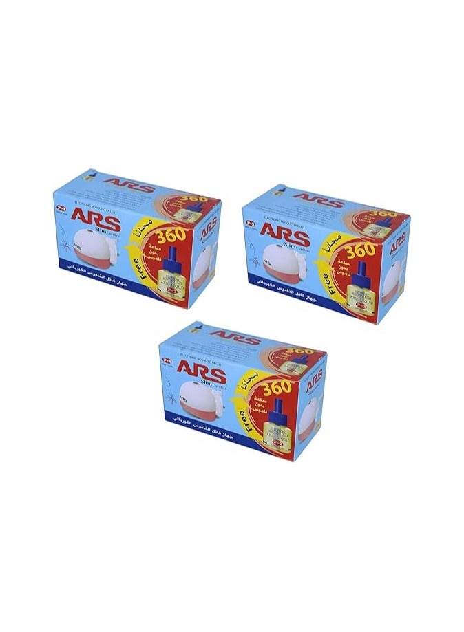 ARS 3 Pieces Mosquito Killer With Multi Color Liquid 45ml