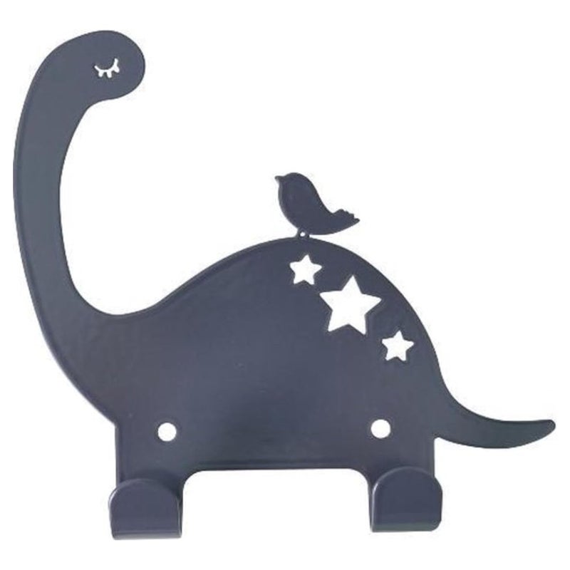 Litmus - For Colourful Homes Litmus Dinosaur WallMounted Hooks Pack of 4 ColourBlack ThemeBased Hooks Hanger for Toddlers Bedroom and Baby Nursery MultiPurpose Hanging Organizer for Coat Towels Cloths Keys - Image 2