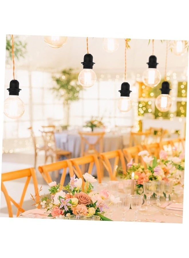 Royal Apex Lamp Base Adapter E27 4A Light Bulb Lamp Holder Pendant Screw Cap Socket Vintage Black 250V 5 - Image 5