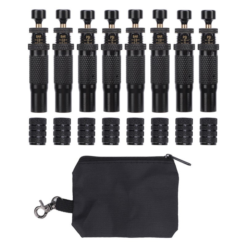 Tire Deflator Valve 8 Pack - Quick Auto Stop Tire Air Down Tool for Trucks SUVs Offroad - Image 1