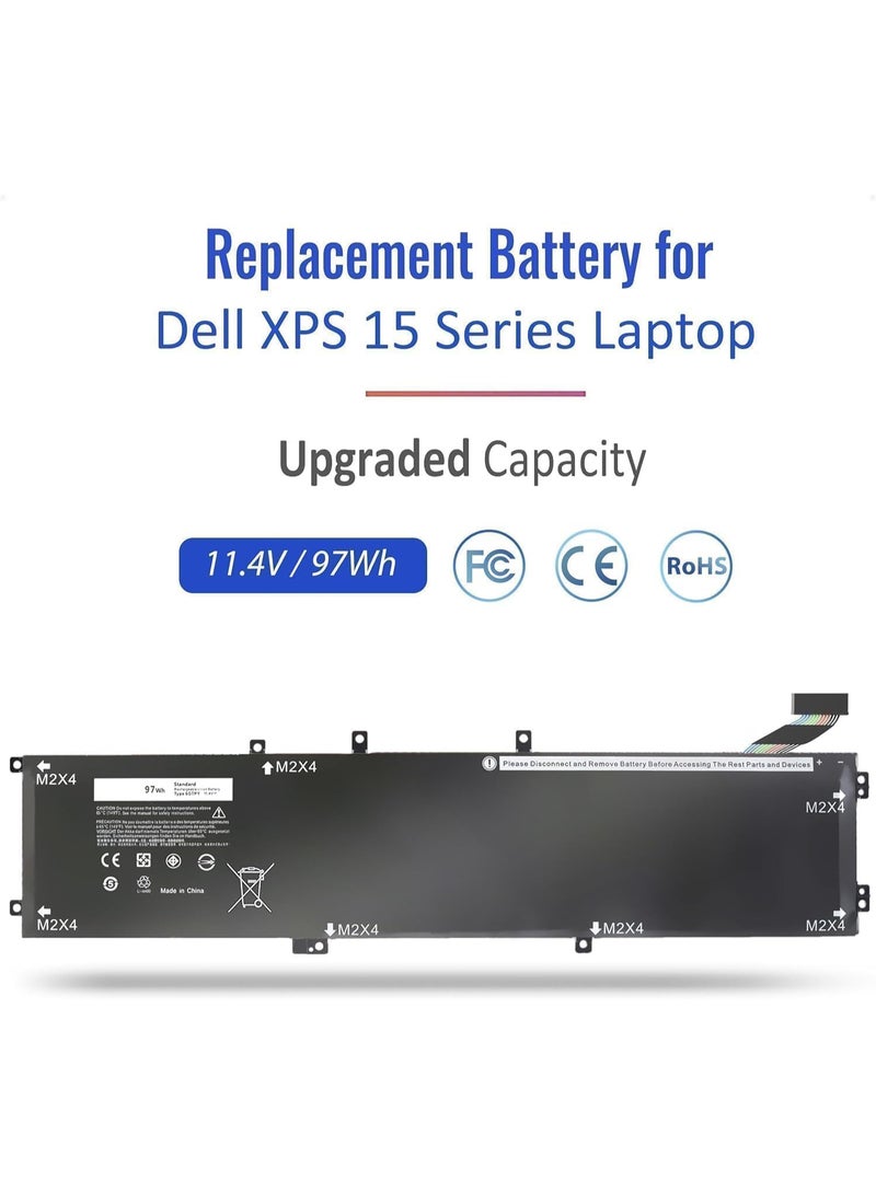 Zexen بطارية 6GTPY لجهاز Dell XPS 15 9560 9570 9550 7590 Precision 5510 5520 5530 M5520 M5510 Vostro 7500 7590 5041C 5D91C 5XJ28 GPM03 6GTPY - Image 2