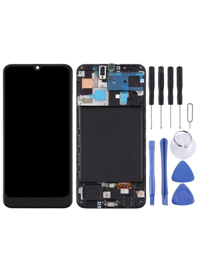 Replacement TFT LCD Screen for Samsung Galaxy A50 Digitizer Full Assembly with Frame Not Supporting Fingerprint Identification Black - Image 2