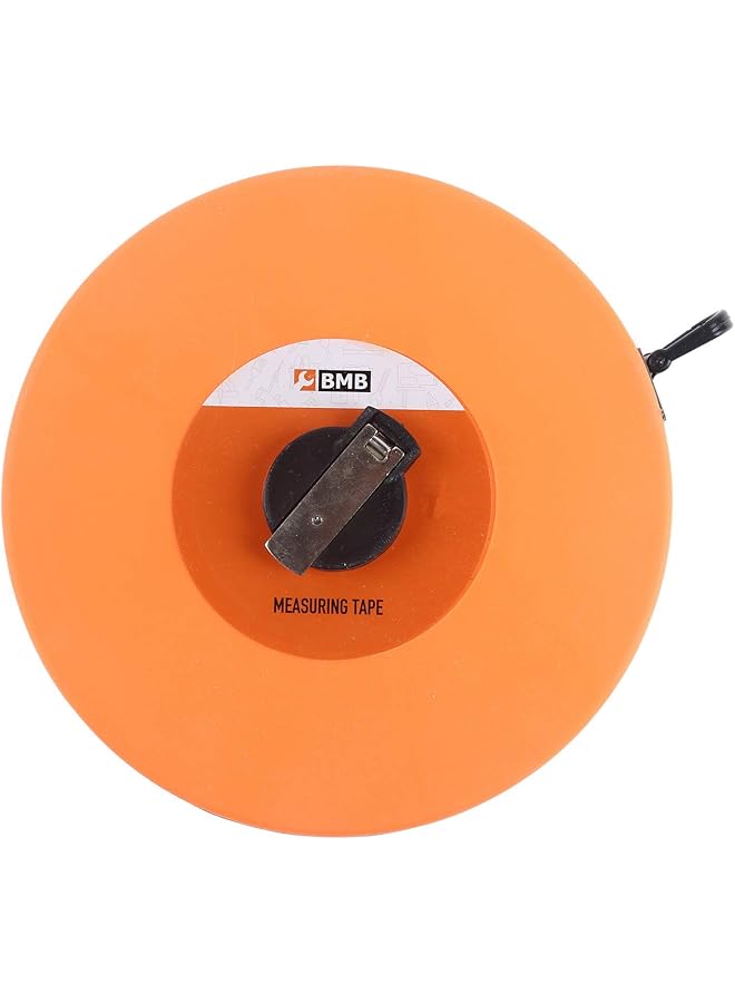 BMB tools Measuring Tape 30Meter Steel Measuring Tape Retraction Control And Self Lock Easy To Read Magnetic Hook Shock Absorbent Solid Rubber Case Measuring Tape With Belt - Image 2