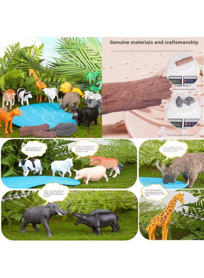 Simulation Sea Animal Toy Creatures Shark Dolphin 3 Children 4 Whale Soft Gum Boy Underwater World Fish Model-Color:Ocean Toy Model 【set Of 21 + Storage Box】】-Specifications:Q9899-216 - Image 5