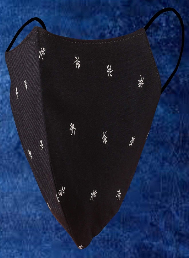 تتش ستون كمامة وجه قطنية من تاتشستون، ثلاث طبقات، قابلة لإعادة الاستخدام والغسل، مقاس صغير (عبوة من 3 كمامات). أسود، أبيض، أزرق - Image 5