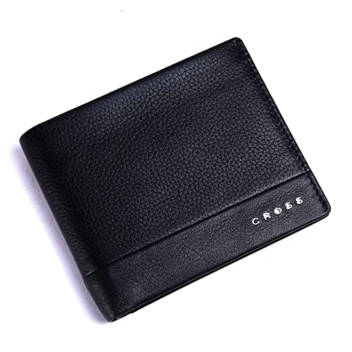 Cross Black Men's Wallet Stylish Genuine Leather Wallets for Men Latest Gents Purse with Card Holder Compartment (AC948799_3-1) - Image 2