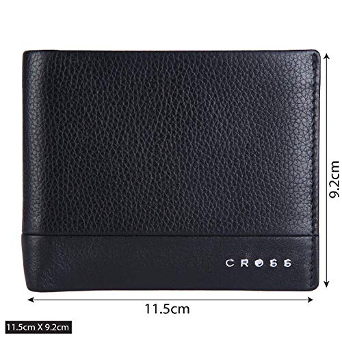 Cross Black Men's Wallet Stylish Genuine Leather Wallets for Men Latest Gents Purse with Card Holder Compartment (AC948799_3-1) - Image 4