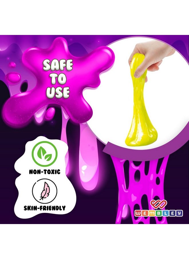 Wembley - Wembley Slime Kit - Glow in The Dark | DIY Slime Maker Set for Kids Craft Activity Kit with Slime Activator | Science Experiment Kit | Satisfying Gadgets | Neon Slime Maker Non-Toxic BIS Approved - Image 1