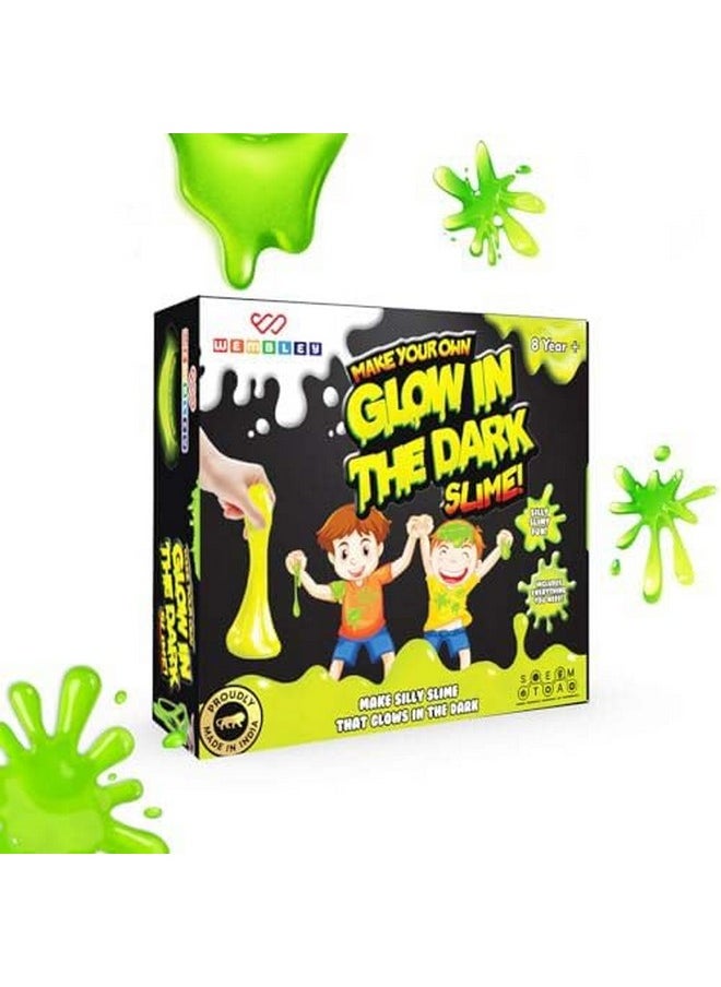 Wembley - Wembley Slime Kit - Glow in The Dark | DIY Slime Maker Set for Kids Craft Activity Kit with Slime Activator | Science Experiment Kit | Satisfying Gadgets | Neon Slime Maker Non-Toxic BIS Approved - Image 1