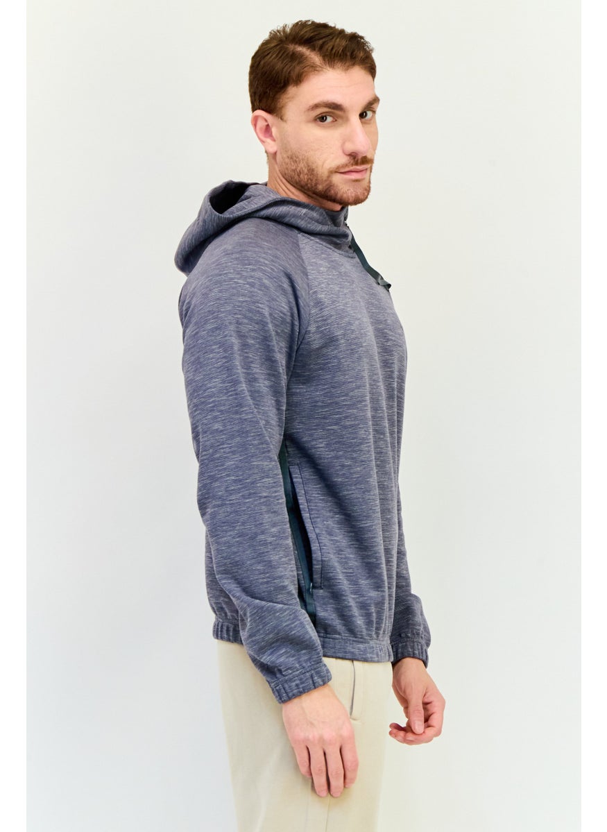 adidas Originals Men Sportswear Fit Long Sleeve Outdoor Hoodies, Grey  - Image 2