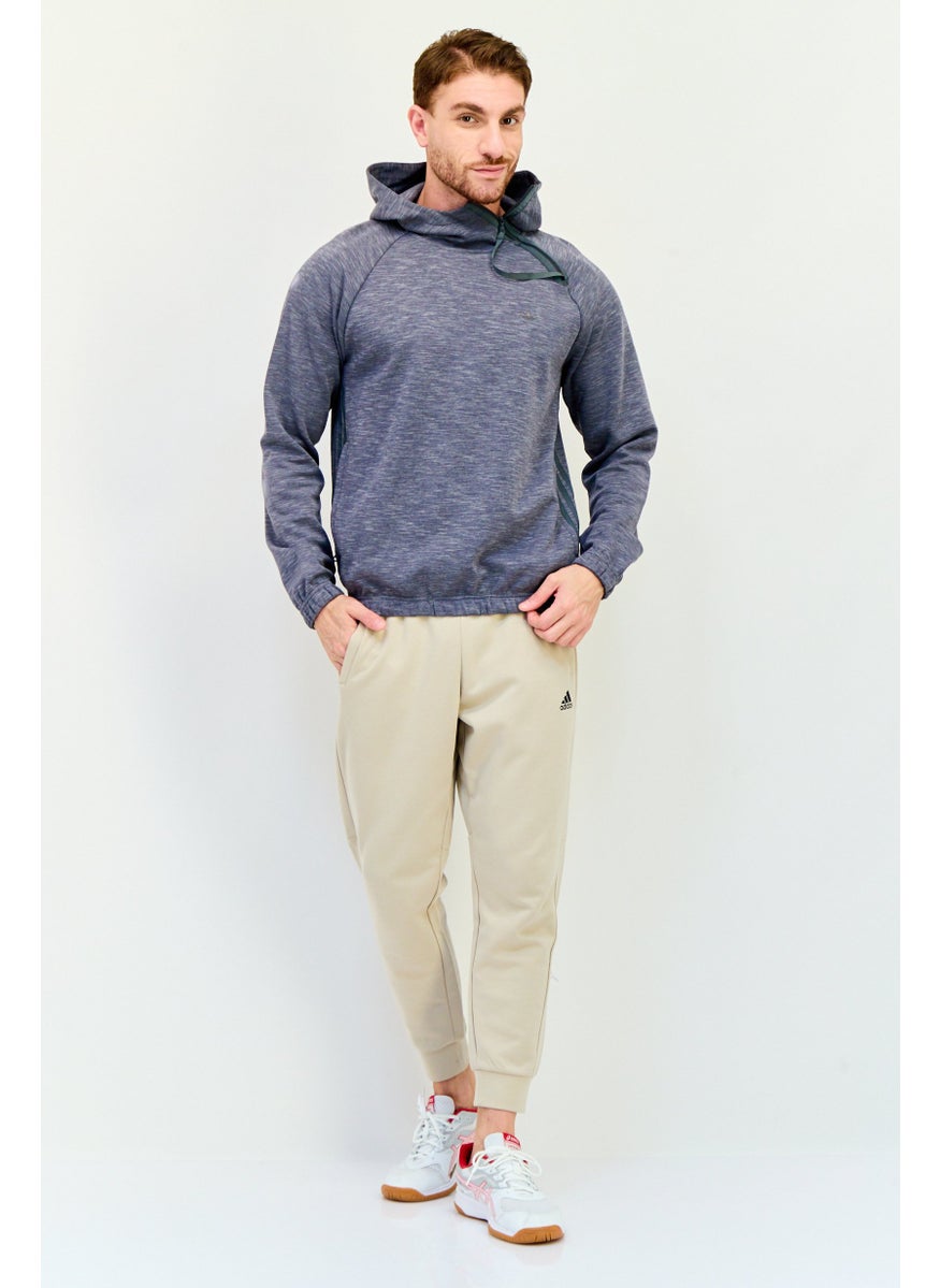 adidas Originals Men Sportswear Fit Long Sleeve Outdoor Hoodies, Grey  - Image 4