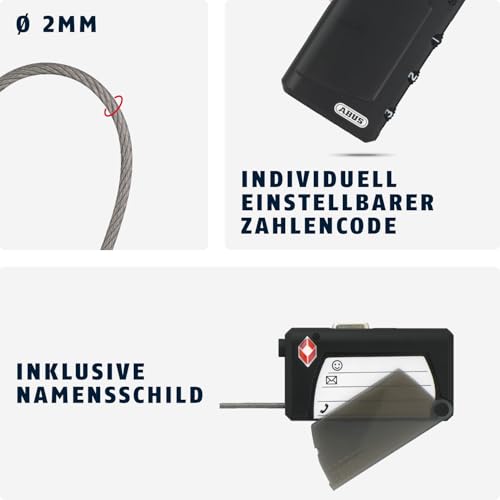 ABUS Cable Lock TSA-Certified 148/30, 53094 - Image 4