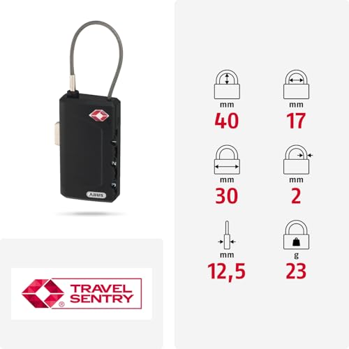 ABUS Cable Lock TSA-Certified 148/30, 53094 - Image 5
