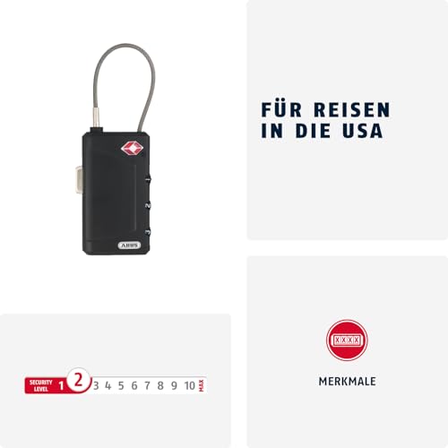 ABUS Cable Lock TSA-Certified 148/30, 53094 - Image 2