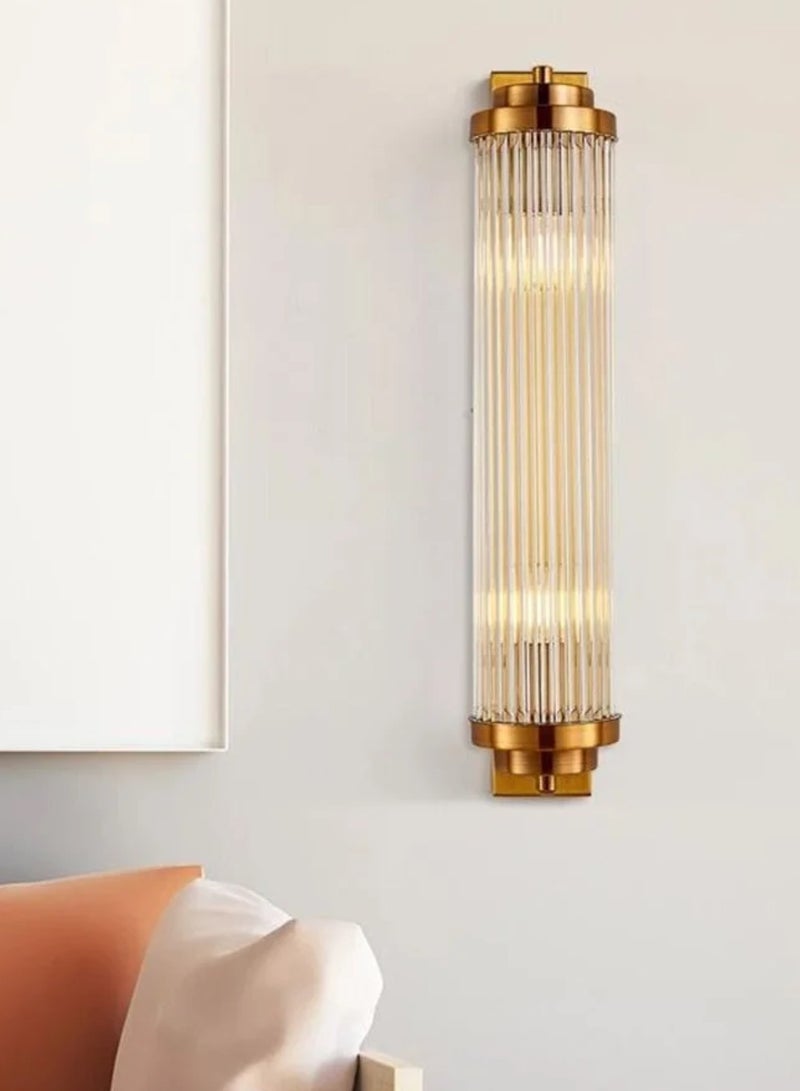 Luxurious LED Wall Lamp For Living Room Brushed Gold Bedroom Scones Modern Creative Design LED Wall Lamp, Home Decor, and Glass Lighting - Image 1