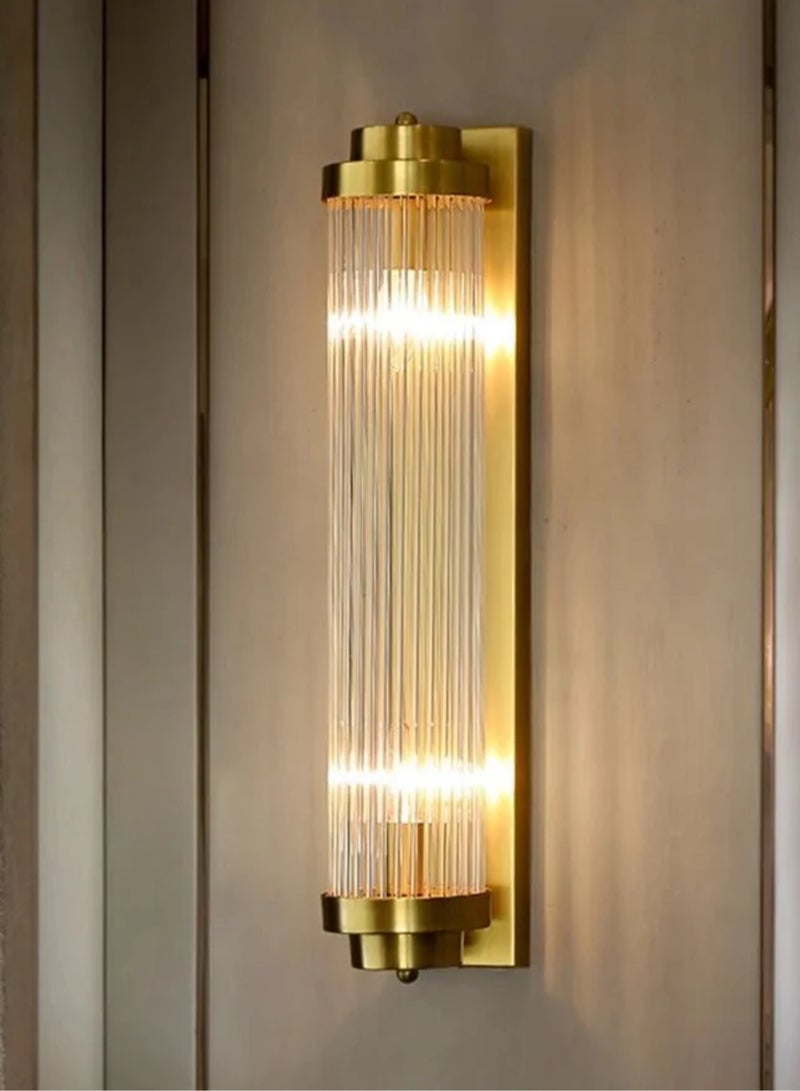 Luxurious LED Wall Lamp For Living Room Brushed Gold Bedroom Scones Modern Creative Design LED Wall Lamp, Home Decor, and Glass Lighting - Image 3