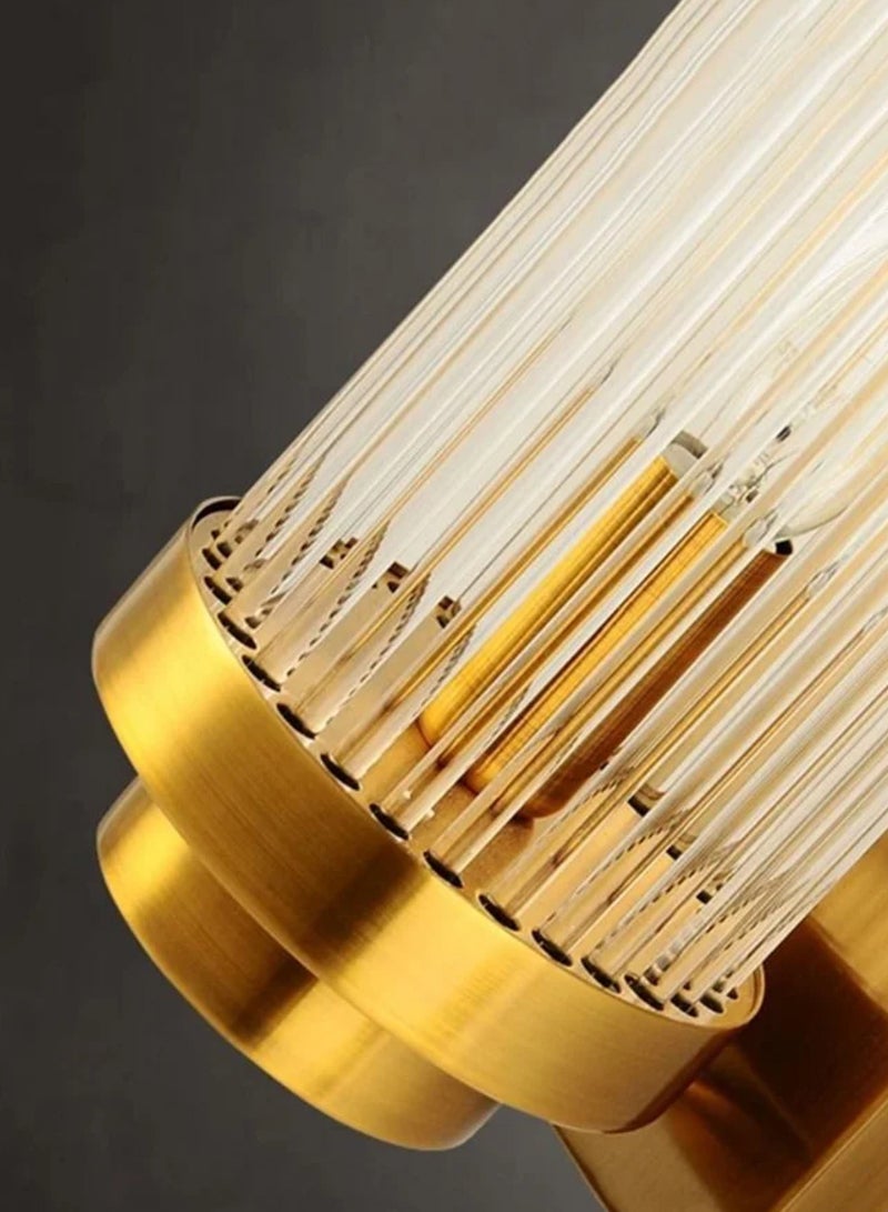 Luxurious LED Wall Lamp For Living Room Brushed Gold Bedroom Scones Modern Creative Design LED Wall Lamp, Home Decor, and Glass Lighting - Image 4