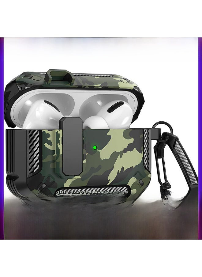 Generic Camouflage AirPods Pro Protective Case Soft Shell Full Cover Customized Design Bluetooth Earphone Cover For Apple 3rd Generation-Color:chrysanthemum-Applicable Model:AirPods Pro2 (paragraph 2022)  - Image 2