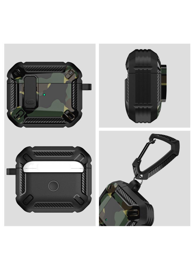 Generic Camouflage AirPods Pro Protective Case Soft Shell Full Cover Customized Design Bluetooth Earphone Cover For Apple 3rd Generation-Color:chrysanthemum-Applicable Model:AirPods Pro2 (paragraph 2022)  - Image 5