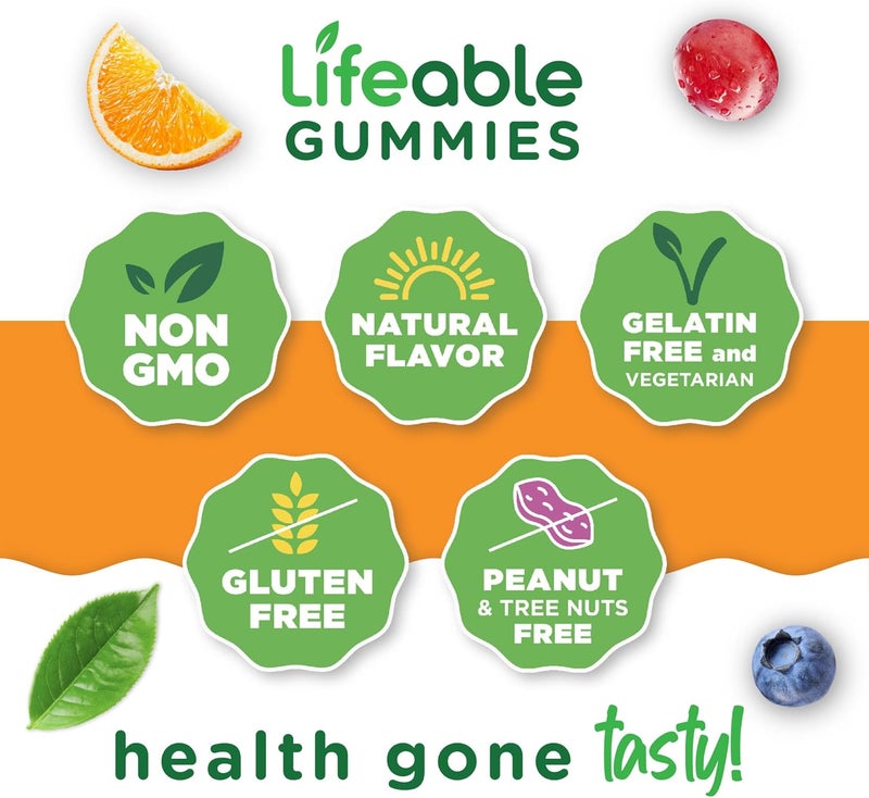 Lifeable Prebiotic Fiber Gummies for Adults  5g  Great Tasting Fiber Supplement Gummies  Prebiotic Gummies for Digestive Health  High Fiber Gummies for Women Men  90 Gummies - Image 4