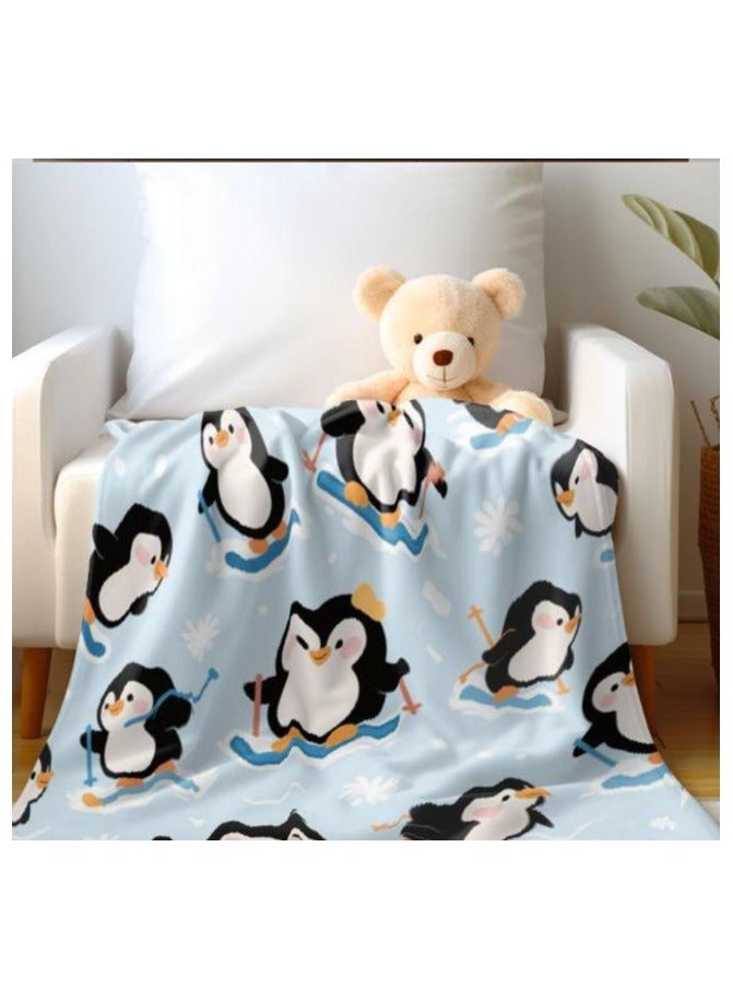 عام بطانية رقيقة من الفانيلا (دافئة ومريحة، ومناسبة للنوم واستخدام الألعاب وإزالة الغبار ومقاومة للرمل) 150 سم * 200 سم - 949 - Image 1