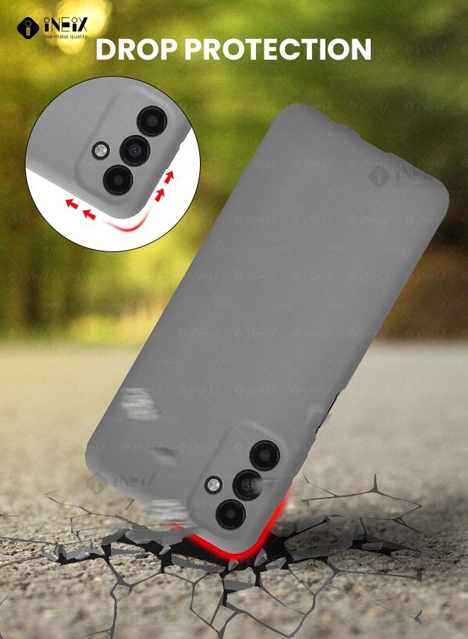 إينيكس جراب سيليكون مرن متوافق لهاتف سامسونج‎‎ ‎‎جالكسي ايه 5G 13‎‎-رمادي - Image 5