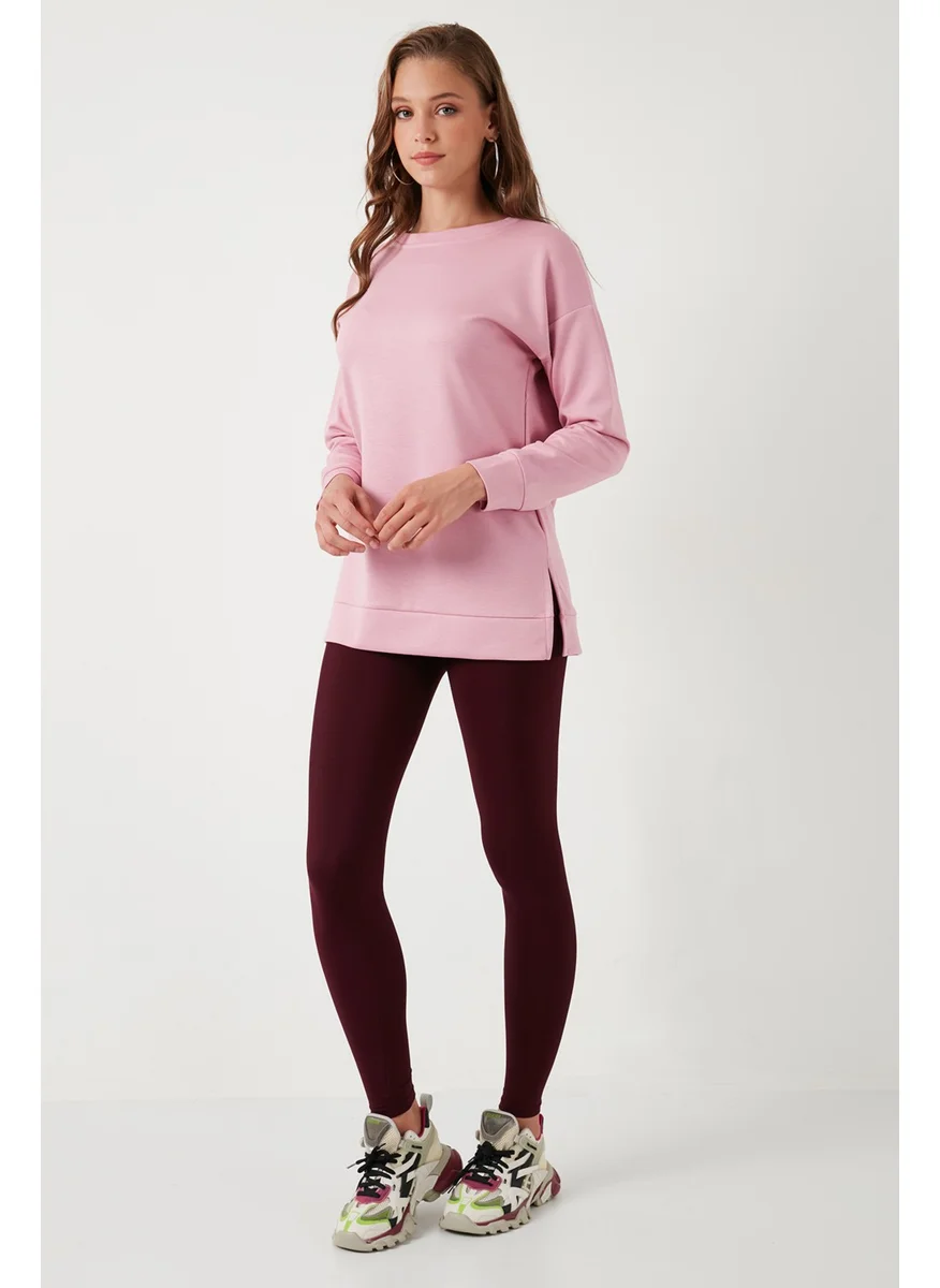 Lela Stretch Oversize Fit Crew Neck Oysho Fabric Sweat Women's Sweat 5865877