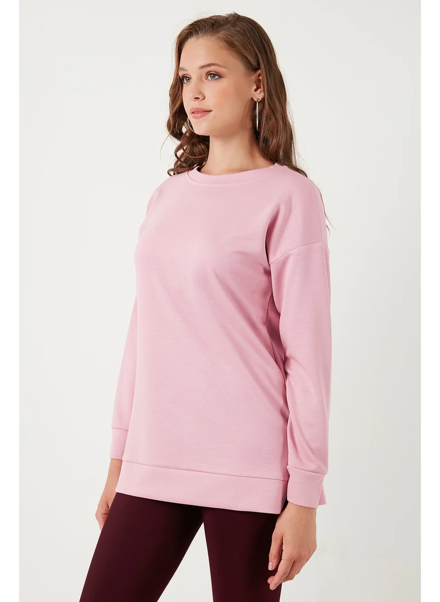 Lela Stretch Oversize Fit Crew Neck Oysho Fabric Sweat Women's Sweat 5865877
