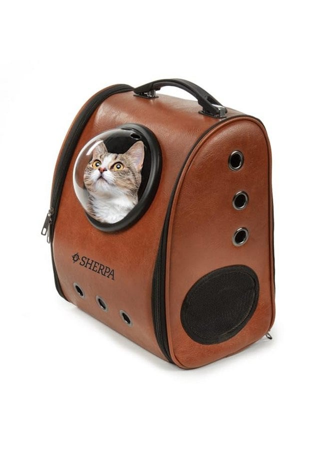 Sherpa Cat Travel Backpack with Bubble View, Airline Approved - Brown, One Size - Image 2