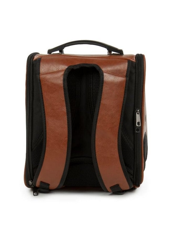 Sherpa Cat Travel Backpack with Bubble View, Airline Approved - Brown, One Size - Image 1