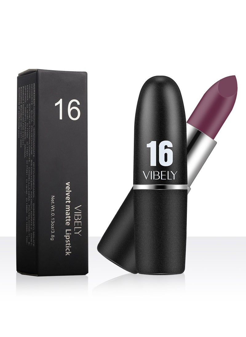 Vibely Vibely Velvet Matte Lipstick: Rich, Bold Color with a Soft Matte Finish Waterproof, Long-Lasting & Flawless Velvet Lips, One Size 18#  - Image 5