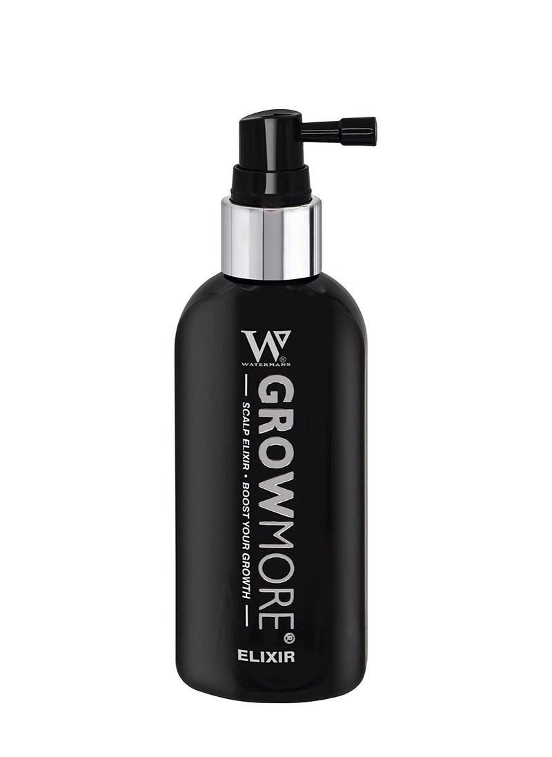 Watermans Watermans Grow More, Hair Growth Serum, Visibly Thicker and Stronger Hair, Vegan, Scalp Treatment, DHT Blocker, Rosemary Oil, Biotin, None Medical - Improves scalp density 3.4 Fl Oz  - Image 1