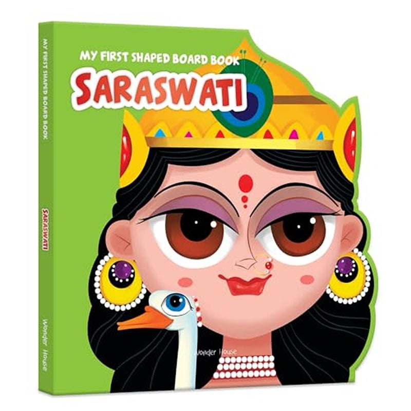 My First Shaped Board Book Illustrated Saraswati Hindu Mythology Picture Book for Kids Age 2 Indi