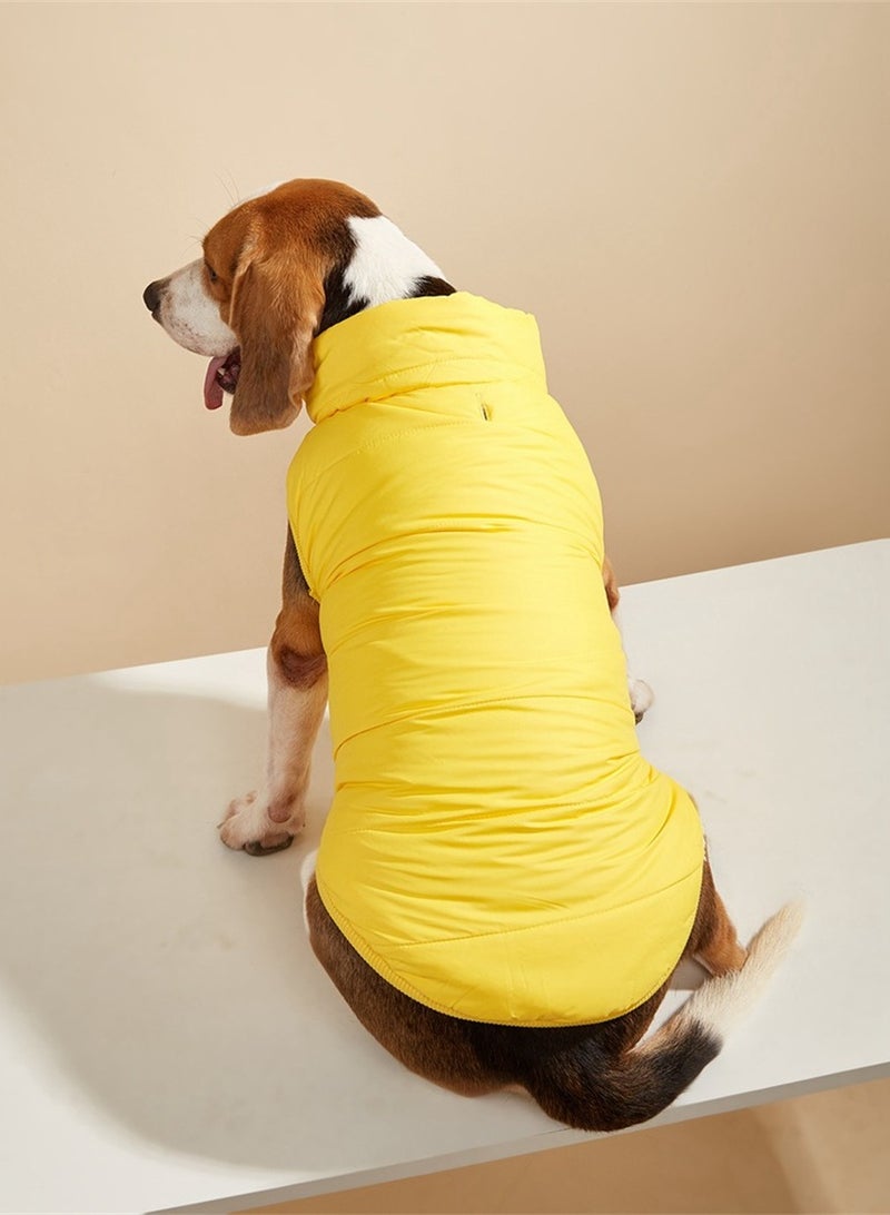 Loquat Squality Pet Dog Clothes Vest Winter  Yellow - Image 1