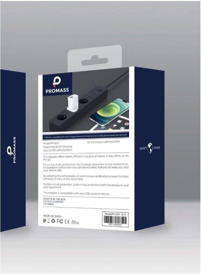 PROMASS Home Wall Charger Pro Mass 20W  3.4A supports fast charging for all devices - Image 2