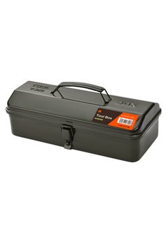 LAWAZIM Tool Box -36cm Green- Durable Rust-Proof Anti-Corrosion Metal Tool Box with Secure Latch, Ergonomic Handle and Spacious Interior - for Home, Garage, Workshop, and DIY Tool Storage Organization  - Image 1